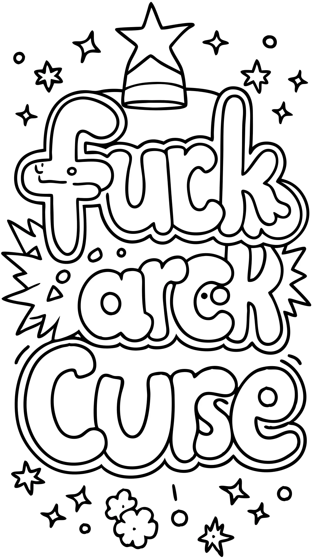 profanity curse word coloring pages